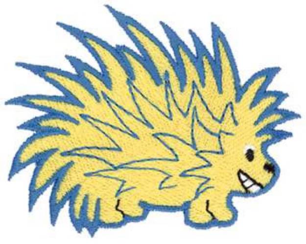 Picture of Happy Porcupine Machine Embroidery Design