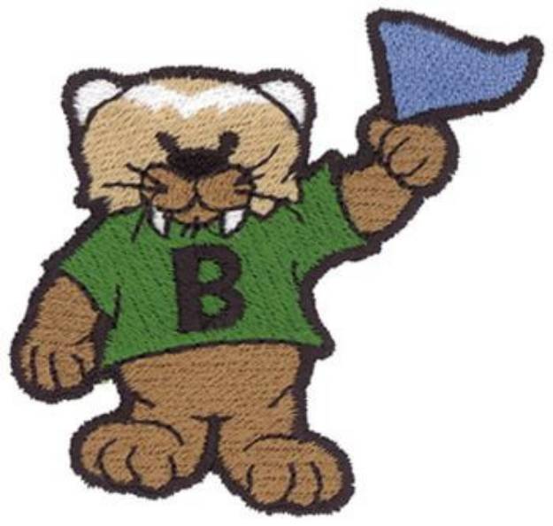 Picture of Bearcat B Machine Embroidery Design