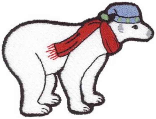 Picture of Polar Bear Machine Embroidery Design