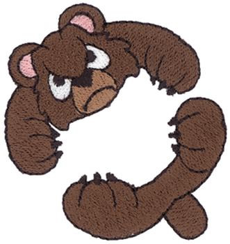 Hugging Bear Machine Embroidery Design
