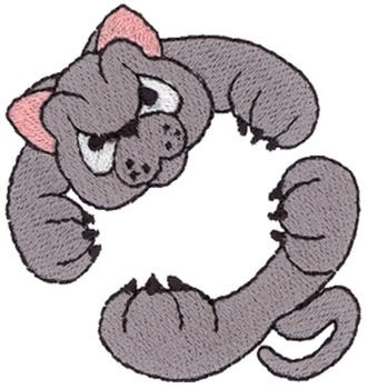 Hugging Panther Machine Embroidery Design