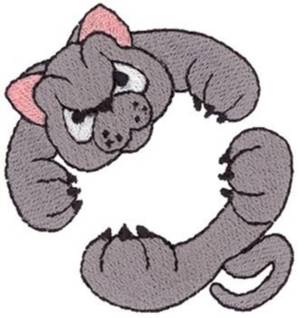 Picture of Hugging Panther Machine Embroidery Design