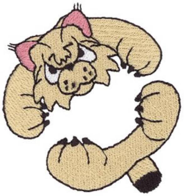 Picture of Hugging Wildcat Machine Embroidery Design