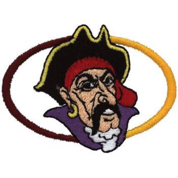 Picture of Pirates Emblem Machine Embroidery Design
