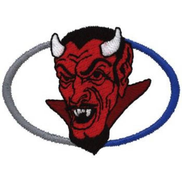 Picture of Devil Emblem Machine Embroidery Design