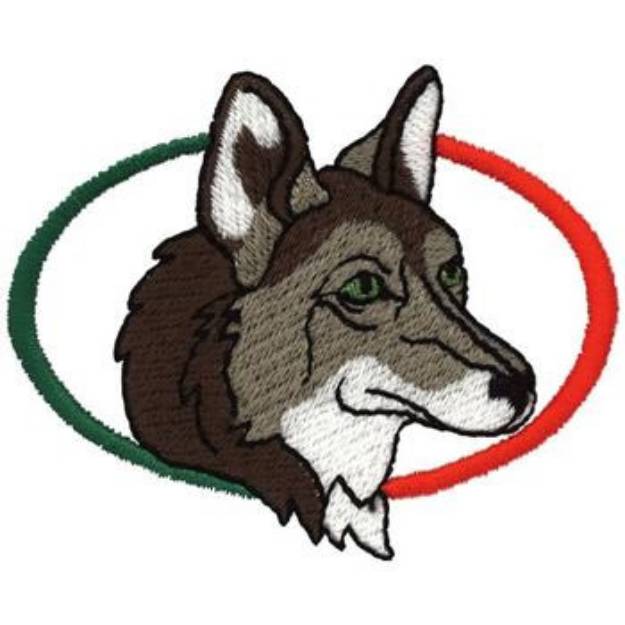 Picture of Coyote Emblem Machine Embroidery Design