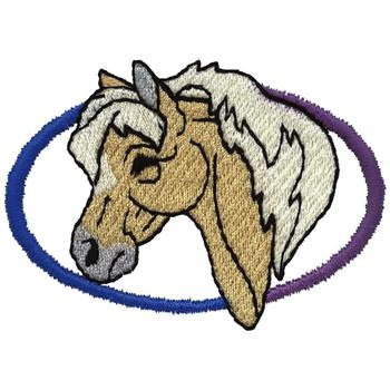 Mustang Emblem Machine Embroidery Design