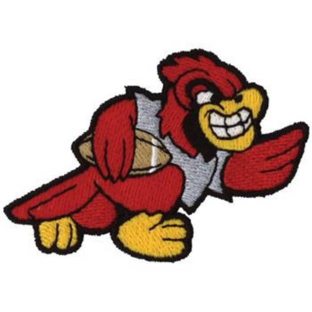 Picture of Cardinal Football Machine Embroidery Design