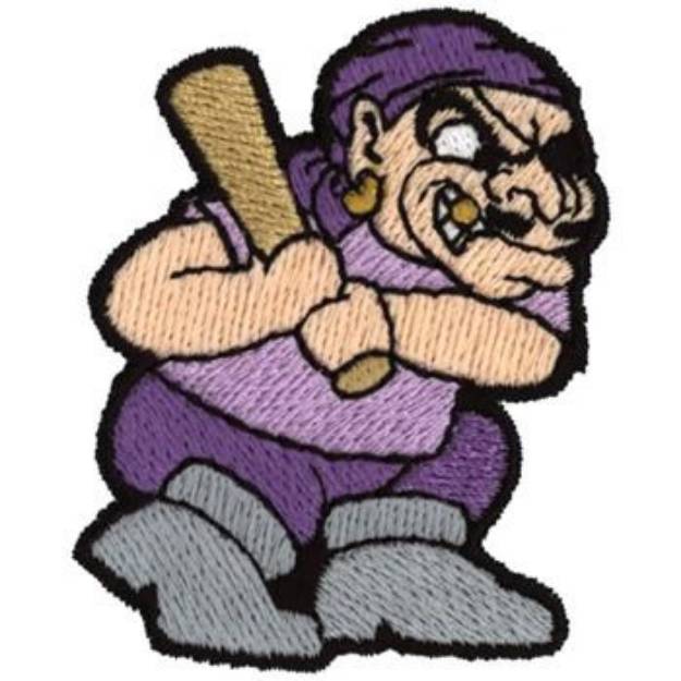 Picture of Pirate Baseball Machine Embroidery Design