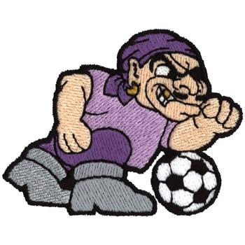 Pirate Soccer Machine Embroidery Design
