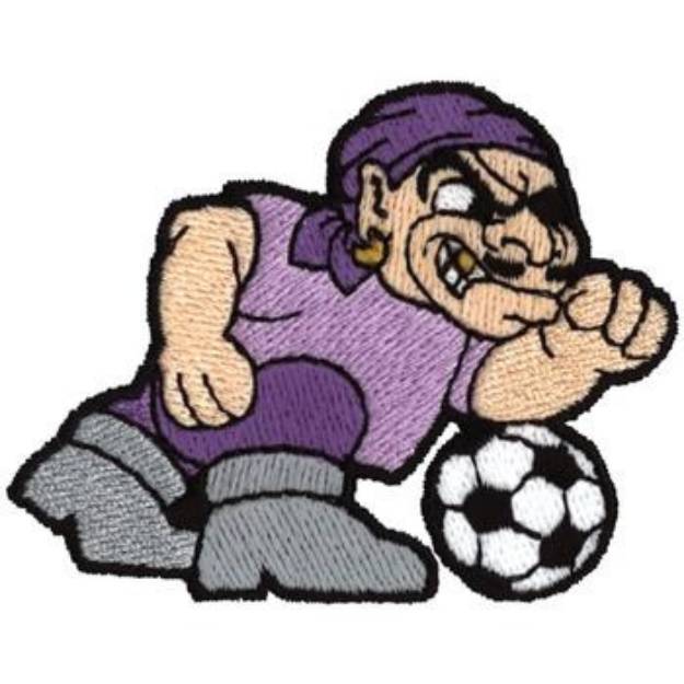 Picture of Pirate Soccer Machine Embroidery Design