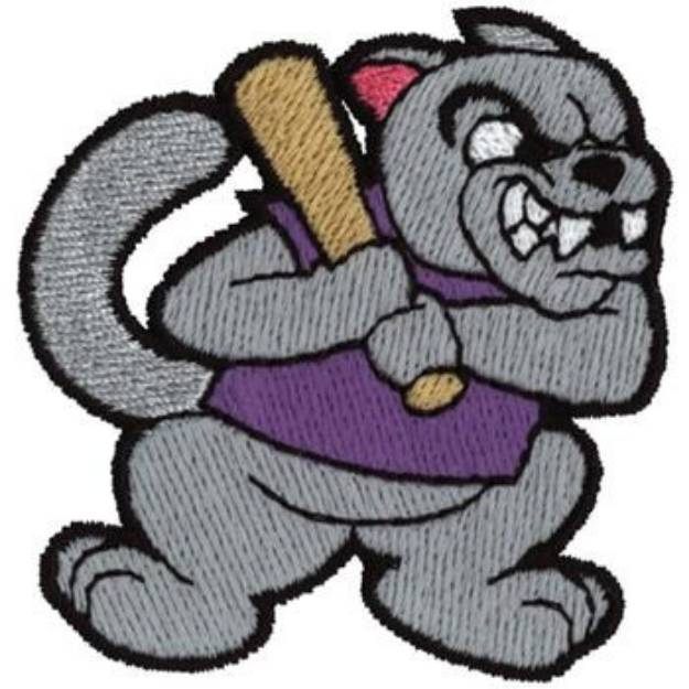 Picture of Panther Baseball Machine Embroidery Design