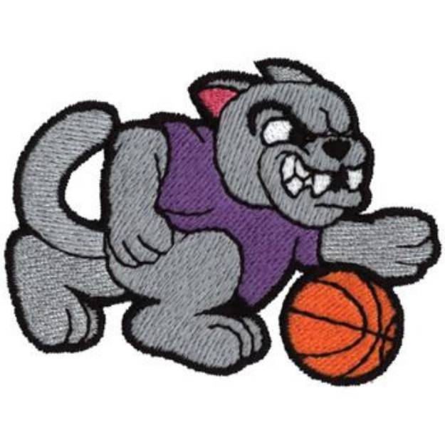 Picture of Panther Basketball Machine Embroidery Design