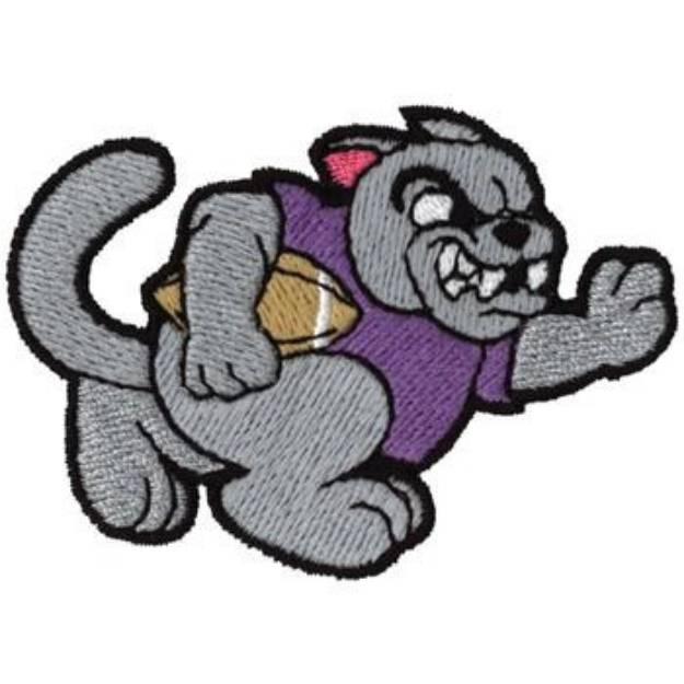 Picture of Panther Football Machine Embroidery Design