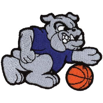 Bulldog Basketball Machine Embroidery Design