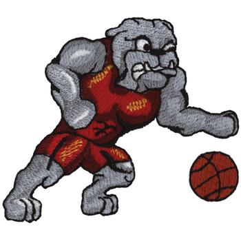 Bulldog Basketball Machine Embroidery Design