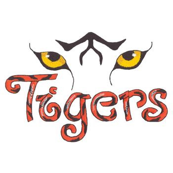 Tigers Eyes Machine Embroidery Design