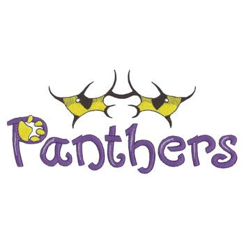 Panthers Eyes Machine Embroidery Design