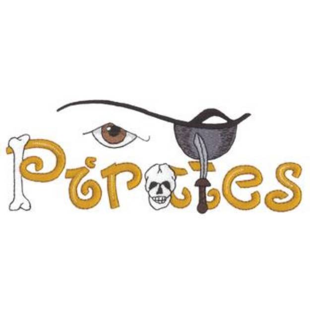 Picture of Pirates Eyes Machine Embroidery Design