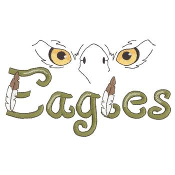 Eagles Eyes Machine Embroidery Design
