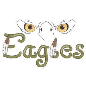 Picture of Eagles Eyes Machine Embroidery Design