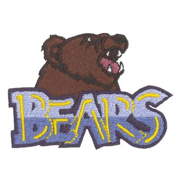 Bears Mascot Machine Embroidery Design