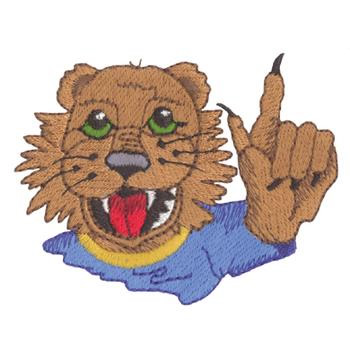# 1 Bearcat Machine Embroidery Design