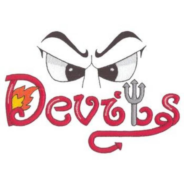 Picture of Devils Eyes Machine Embroidery Design