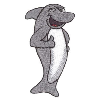 Dolphins Mascot Machine Embroidery Design