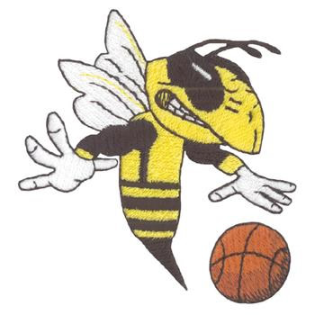 Hornet Basketball Machine Embroidery Design