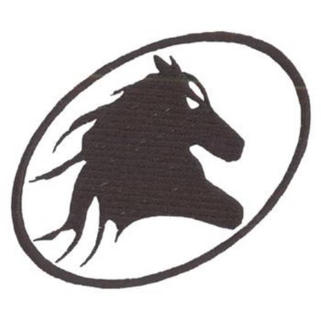 Picture of Mustang Oultine Machine Embroidery Design