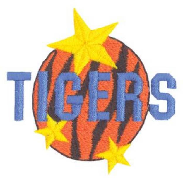 Picture of Tigers Mascot Machine Embroidery Design