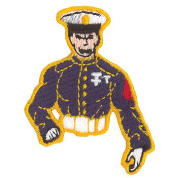 Cadet Mascot Machine Embroidery Design