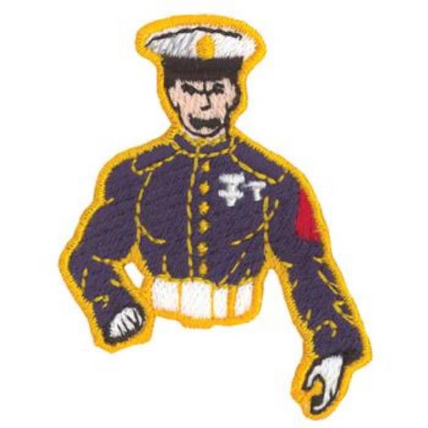 Picture of Cadet Mascot Machine Embroidery Design