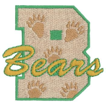 B for Bears Machine Embroidery Design