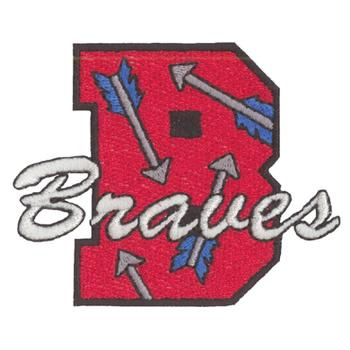 B for Braves Machine Embroidery Design