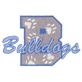 B for Bulldogs Machine Embroidery Design