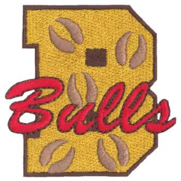 Picture of B for Bulls Machine Embroidery Design