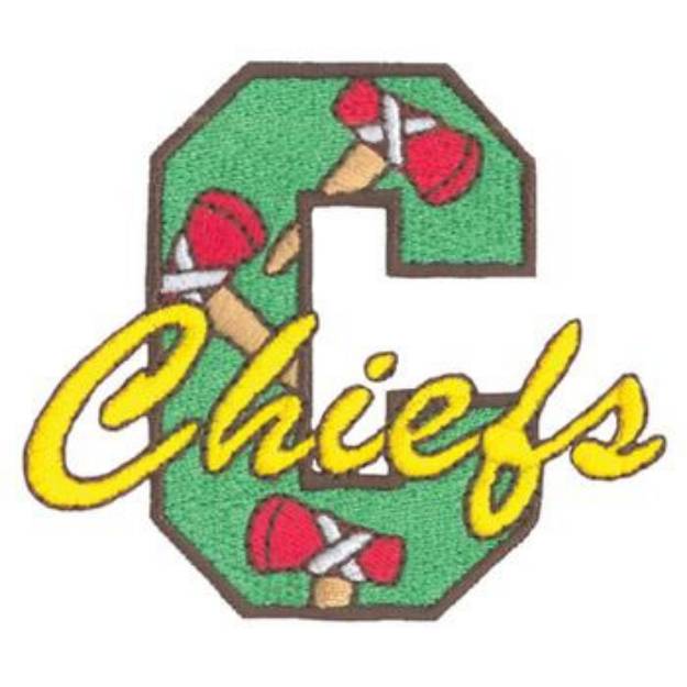 Picture of C for Chiefs Machine Embroidery Design