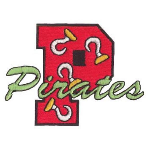 Picture of P for Pirates Machine Embroidery Design