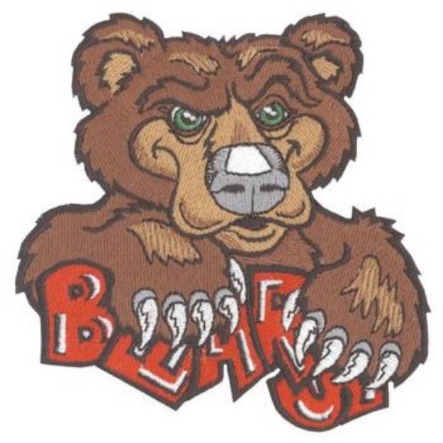 Picture of Bears Mascot Machine Embroidery Design