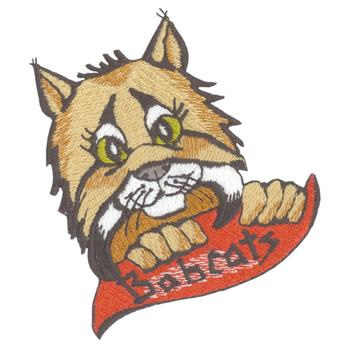 Bobcats Mascots Machine Embroidery Design