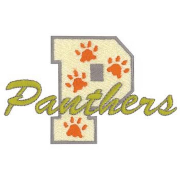 Picture of P for Panthers Machine Embroidery Design