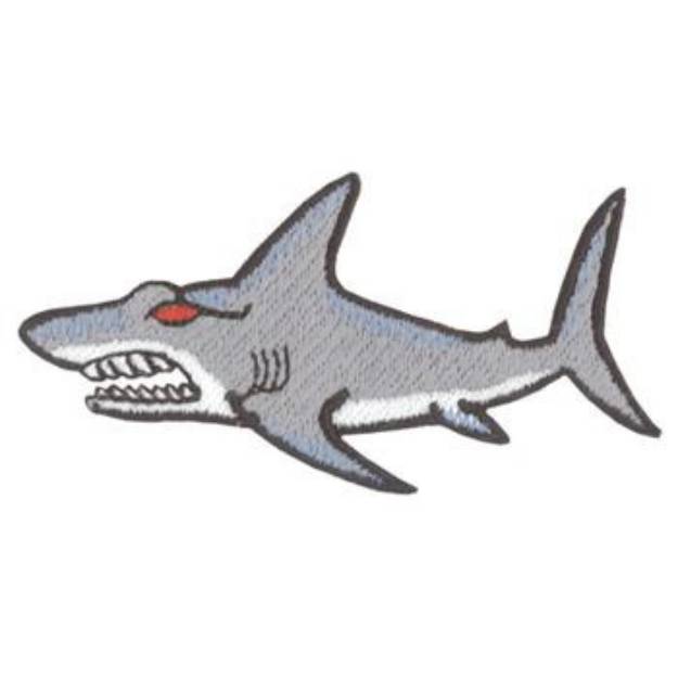 Picture of Sharks Mascot Machine Embroidery Design