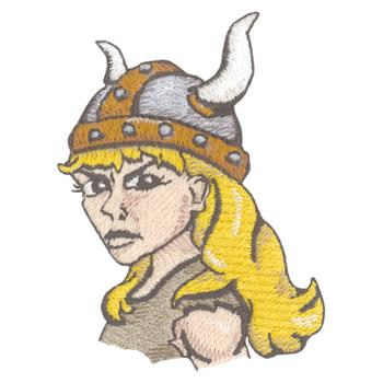 Female Viking Machine Embroidery Design