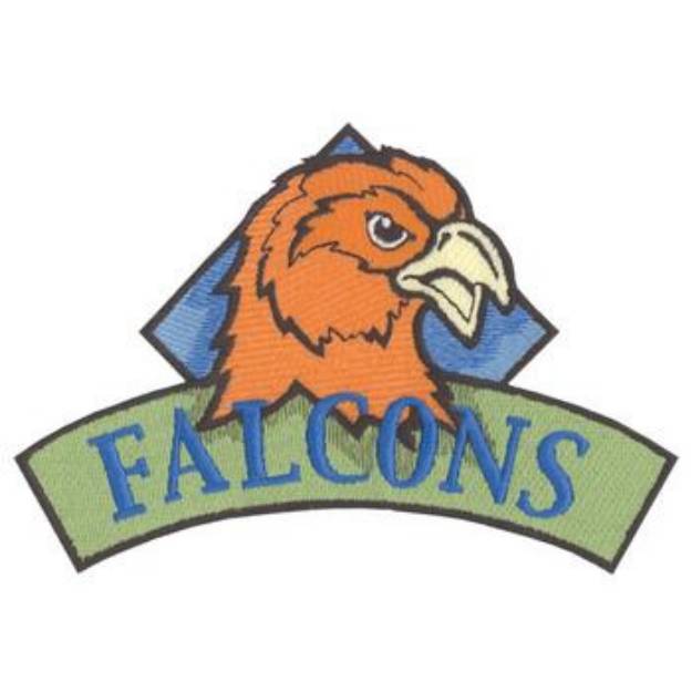 Picture of Falcons Machine Embroidery Design