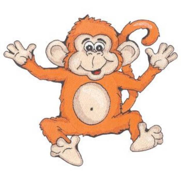 Picture of Jumping Monkey Machine Embroidery Design