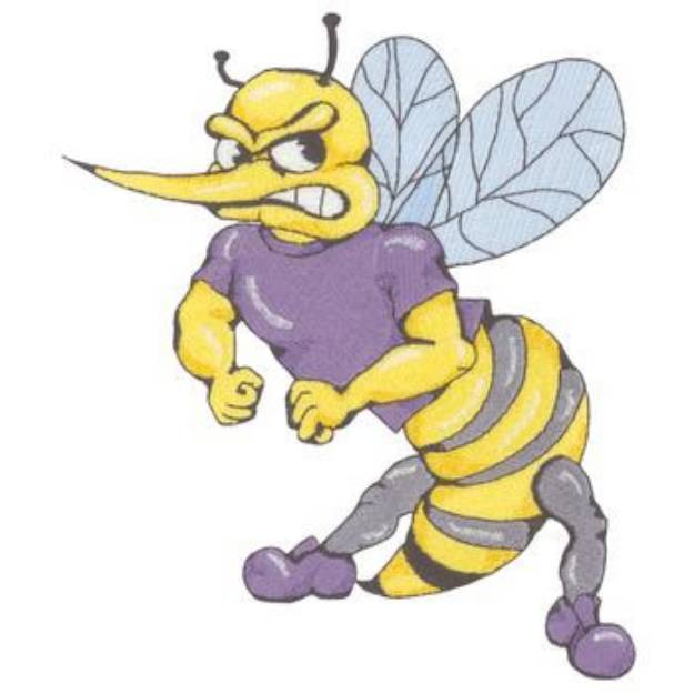 Picture of Fighting Hornet Machine Embroidery Design