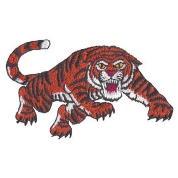 Picture of Pouncing Tiger Machine Embroidery Design