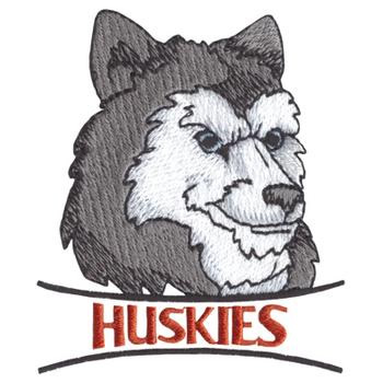 Huskies Machine Embroidery Design